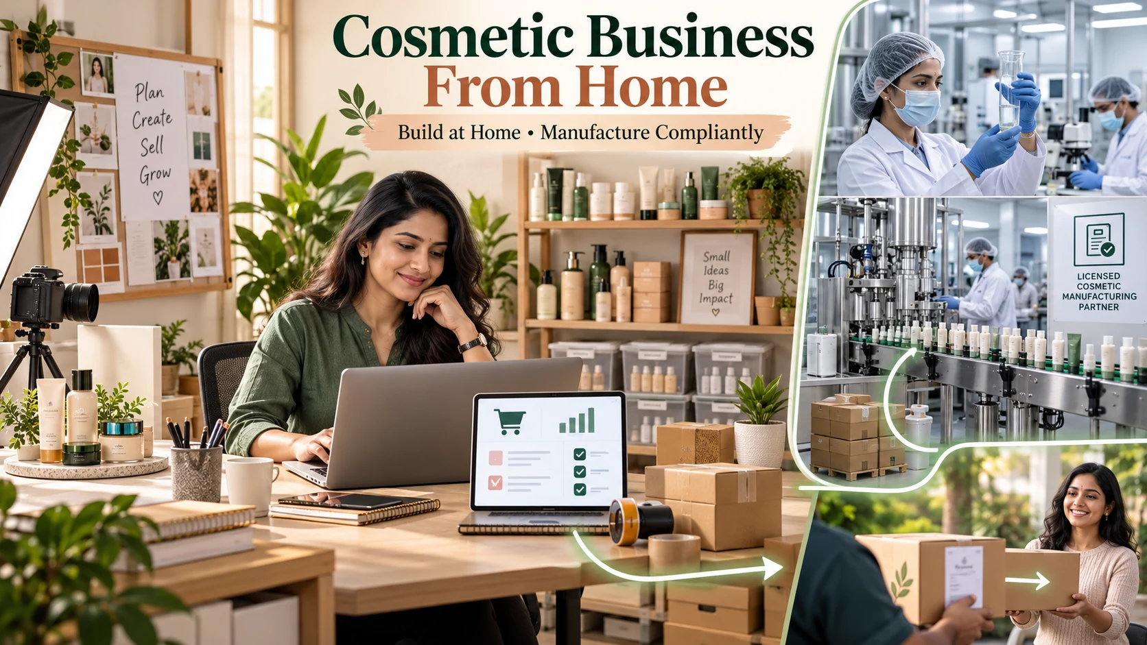 घर से Cosmetic Business कैसे शुरू करें? India के लिए Safe और Compliant Guide