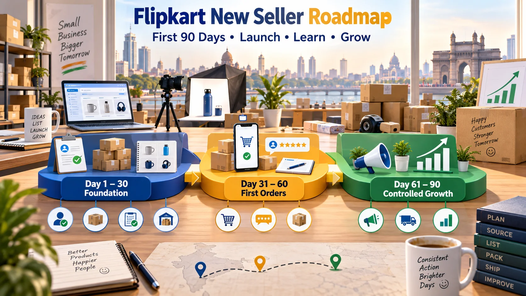 Flipkart New Seller Guide: पहले 90 दिनों में Sales कैसे शुरू और Grow करें?