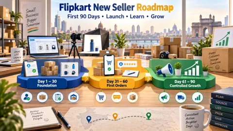 Flipkart New Seller Guide: पहले 90 दिनों में Sales कैसे शुरू और Grow करें?