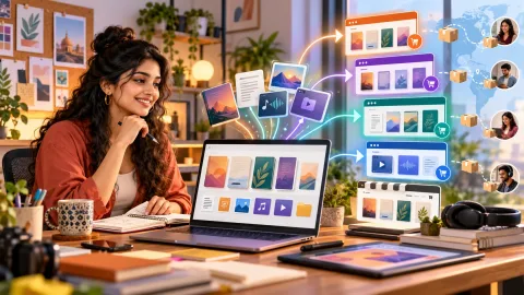 Digital Products बेचने के 10 Best Marketplaces 2026: Mini eBooks, Templates और Courses Guide