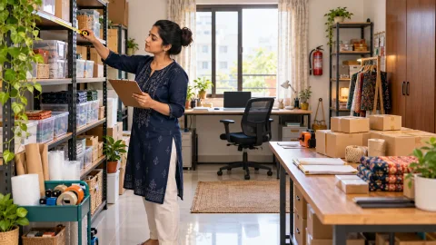 Home Business Workspace कैसे Setup करें? Layout, Storage और Safety Guide 2026