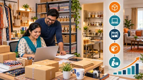 घर से Business कैसे शुरू करें? 24 Ideas और Home Operations Guide 2026