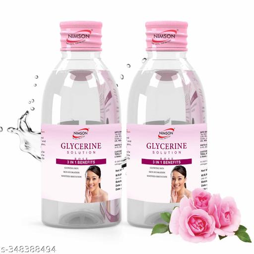 Nimson Pure Glycerine Skin Hydration Brightening Skin Tightening Cleanser for Glowing Skin Glycerin for Face for Women 110 g (Pack of 2)