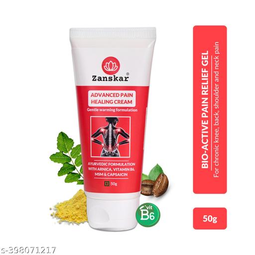 Zanskar Advanced Pain Healing Cream | Deep Relief from Back Pain, Knee Pain, Neck Pain, Shoulder Pain & Sprains | Natural Ingredients - Vitamin B6, MSM, Arnica, Boswellia | 50 g