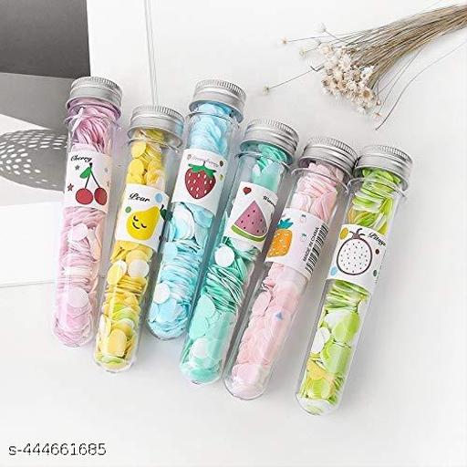 Travel Soft Paper Soap Flower Design Tube Shape Bottle Pack of 2