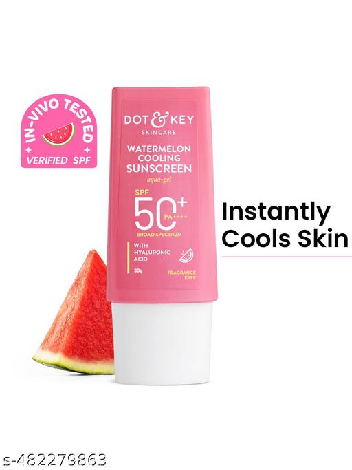 Watermelon Cooling Sunscreen, In-Vivo Tested SPF 50+ PA++++, With Hyaluronic - 30g