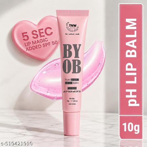 TNW - The Natural Wash pH Lip Balm with SPF 50 for Plump & Hydrated Lips | Long-Lasting, Non-Sticky Formula & Sun Damage Protection ! 10gm