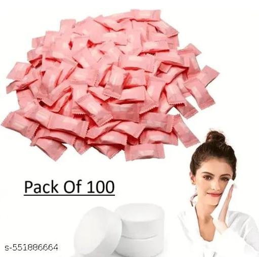 100PC Magic Travel Compressed Disposble Tissue ||Cotton Compressed Towel With Disposble Multipurpose ||Magic Tablet Coin Tissue ,Personal Use Facial Towel Non-Woven Compressed Magic Coin Tissue || Ideal for Men , Women, Boys, Girls ,Kids all Skin…