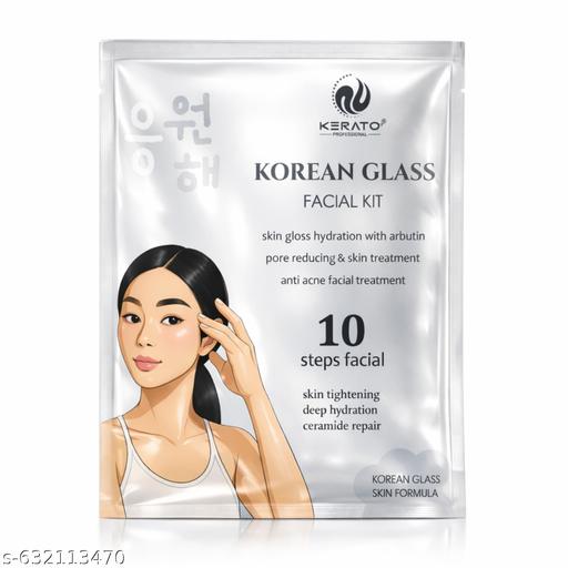 Korean Glass Skin Facial Kit – 10-Step Rejuvenating Treatment | Hydration with Arbutin | Reduces Pores, Fights Acne, Lightens Scars | Age-Defying Formula for Dry & Sensitive Skin