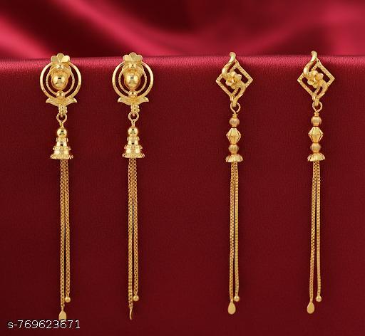 Daily use one gram gold Earring 2pc Combo