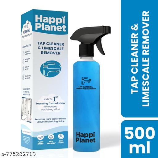 Happi Planet | Tap Cleaner & Limescale Remover | India’s 1st Foaming Formulation for Reduced Scrubbing Effort, Non-Toxic | 500ml | All Purpose Cleaner Suitable for Bathroom, Tap, Shower, Tiles, Mirror
