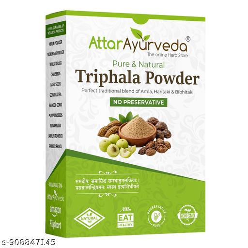 Attar Ayurveda Triphala Churna/Powder - 200 grams | Supports Immune System, For Balanced Bowl and Gut Health | Pure and Preservative-free