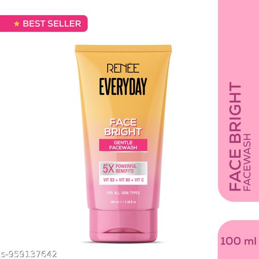 RENEE Face Bright Face wash For Fresh, Clean Skin, Hydrates, Brightens Skin, Reduces Oil, With Vitamin B3, B5, and C,100 ml